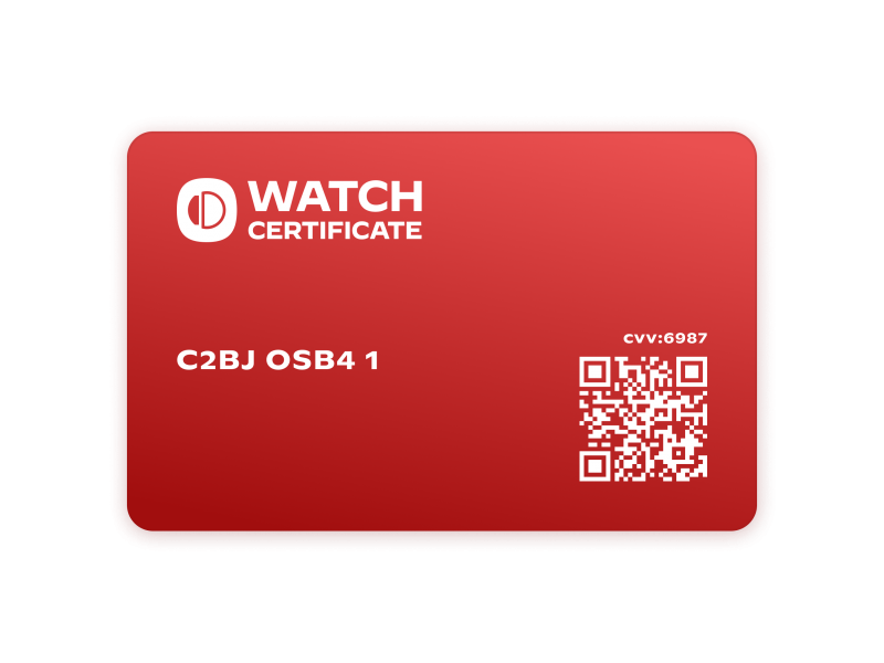 Watch Certificate™ Red -...